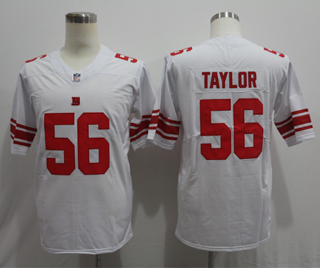 Men's New York Giants Lawrence Taylor #56 White Jersey